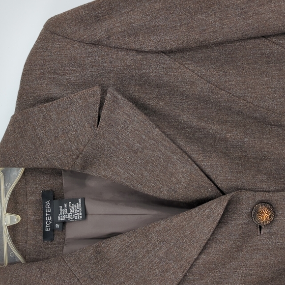 ETCETERA Brown Wool Blazer | Vintage Style - Picture 2 of 12